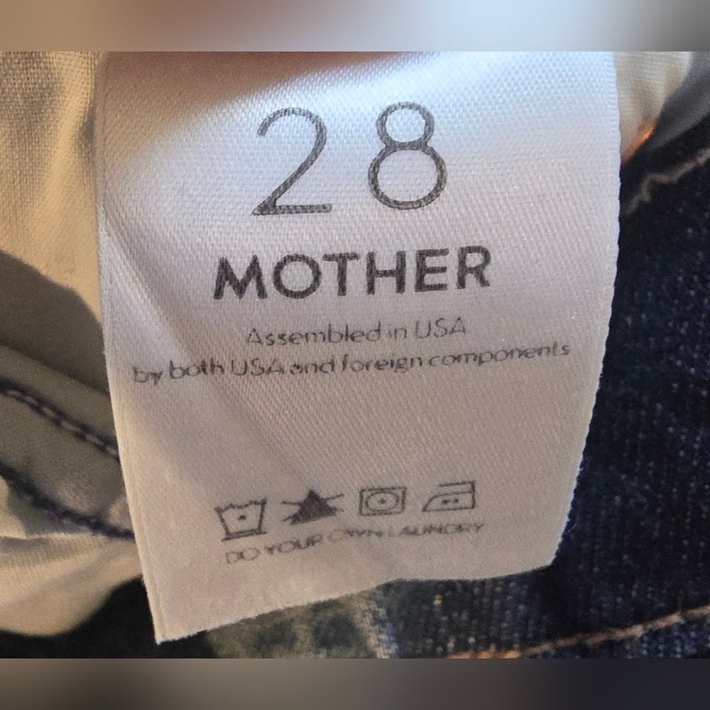 MOTHER SUPERIOR The Dazzler Cowboys Don't Cry Straight Leg Jeans Size 28 - Picture 9 of 11